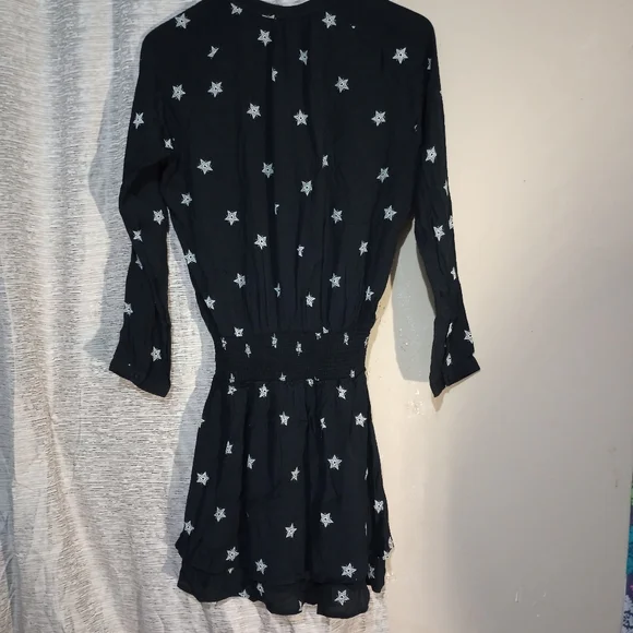 Rails jasmine smocked waist dress in black rivet star - Picture 3 of 8